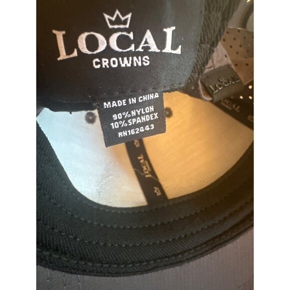 Virginia State Shape Gray Perforated Snapback Hat Local Crown Souvenir Travel - Picture 5 of 6